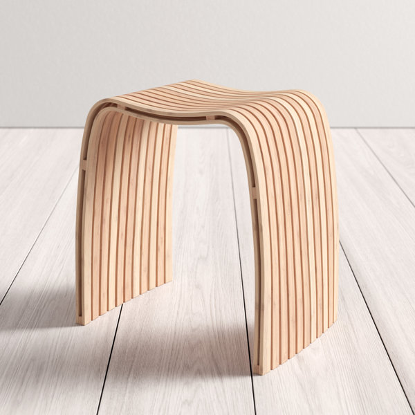 Bamboo Spa Accent Stool & Reviews AllModern